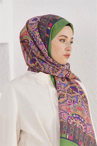 Loryan Scarf Diamond Şal - Diamond Harmony İpeksi Şal 4281 Benetton