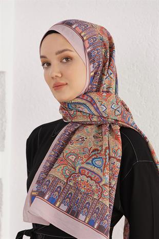 Loryan Scarf Diamond Şal - Diamond Harmony İpeksi Şal 4281 Somon