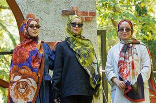 Loryan Scarf Dıamond  Dina Şal - Açık Kahve