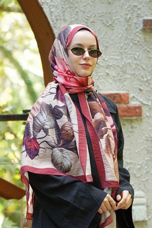 Loryan Scarf Dıamond  Dina Şal - Bordo