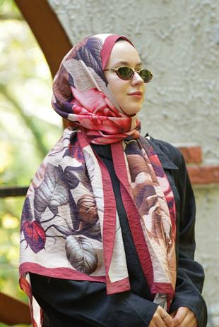 Loryan Scarf Dıamond  Dina Şal - Bordo