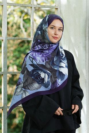 Loryan Scarf Dıamond  Dina Şal - Lacivert
