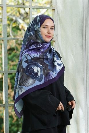 Loryan Scarf Dıamond  Dina Şal - Lacivert