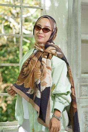 Loryan Scarf Dıamond Dina Şal - Vizon