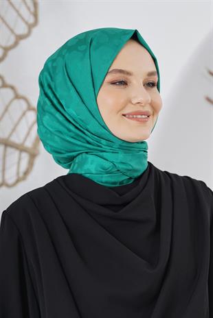 Loryan Scarf Floş Jakar Serisi Leopar Desenli Şal Benetton