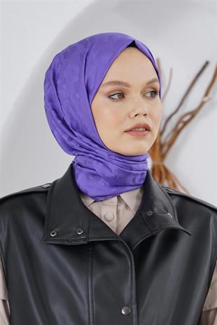 Loryan Scarf Floş Jakar Serisi Leopar Desenli Şal Very Peri