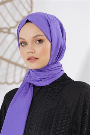 Loryan Scarf Floş Jakar Serisi Logo Desen Şal Very Peri