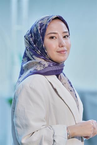 Loryan Scarf Dıamond  Henna Eşarp - Lacivert/Vizon