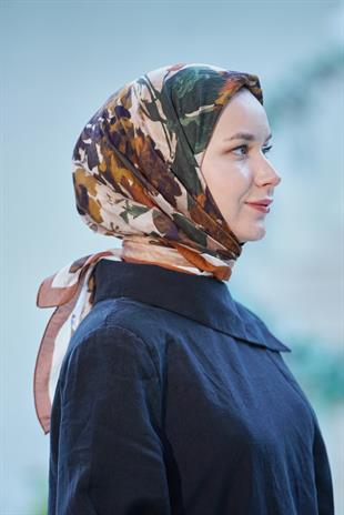 Loryan Scarf Dıamond  Henna Eşarp - Tarçın