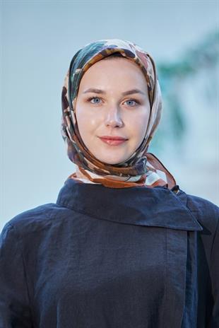 Loryan Scarf Dıamond  Henna Eşarp - Tarçın