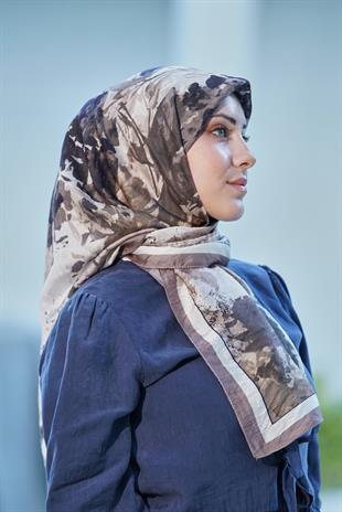 Loryan Scarf Dıamond  Henna Eşarp - Vizon