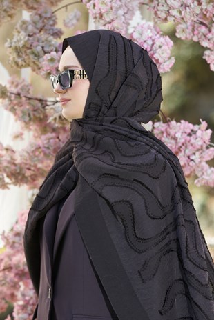 Loryan Scarf Lavin Girdap Şal - Acı Kahve