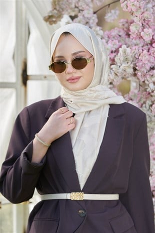 Loryan Scarf Lavin Girdap Şal - Bej