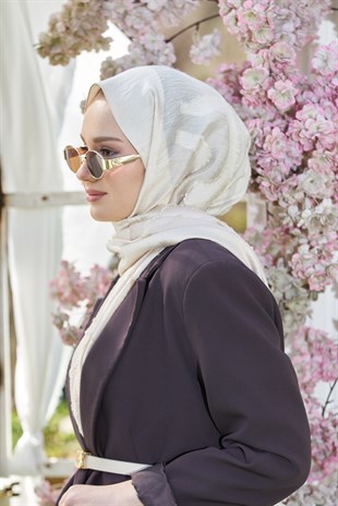 Loryan Scarf Lavin Girdap Şal - Bej