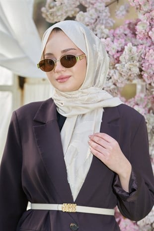 Loryan Scarf Lavin Girdap Şal - Bej
