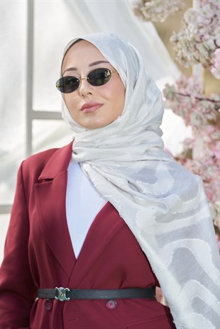 Loryan Scarf Lavin Girdap Şal - Ekru