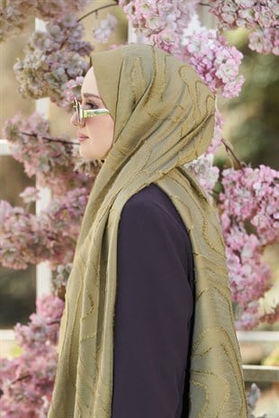 Loryan Scarf Lavin Girdap Şal - Haki  