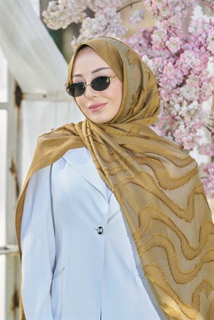 Loryan Scarf Lavin Girdap Şal - Nefti Yeşili