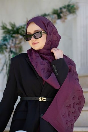 Loryan Scarf Lavin Liana Şal - Mürdüm