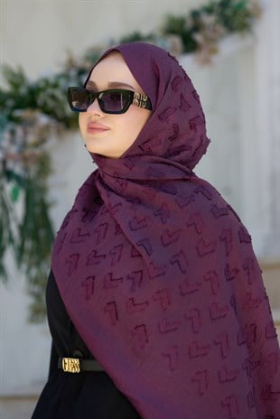 Loryan Scarf Lavin Liana Şal - Mürdüm