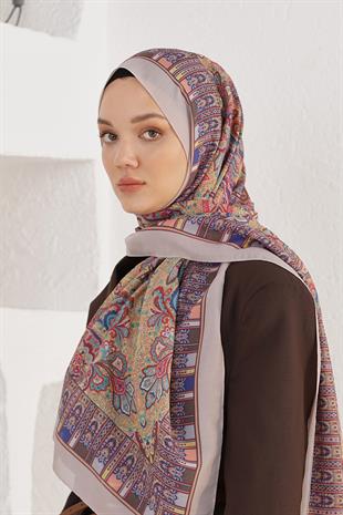Loryan Scarf Linen Şal - Linen Harmony Pamuk Keten Şal 4298 Somon