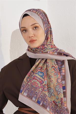 Loryan Scarf Linen Şal - Linen Harmony Pamuk Keten Şal 4298 Somon