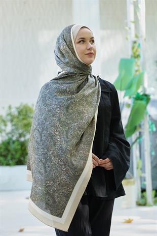 Loryan Scarf Zerre Degrade Etnik Şal -  Somon
