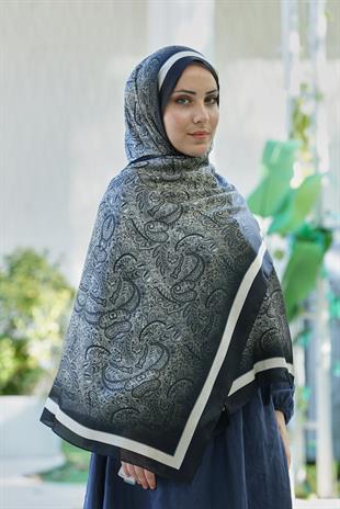 Loryan Scarf Zerre Degrade Etnik Şal -  Siyah