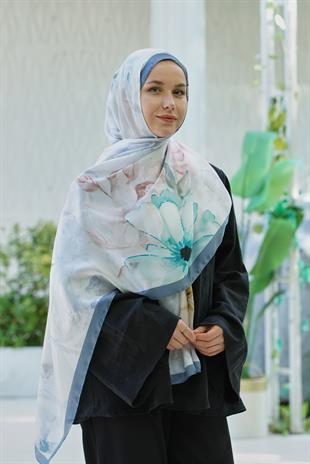 Loryan Scarf Zerre Elisa Şal - İndigo