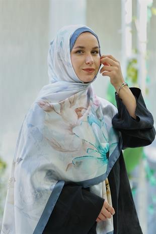 Loryan Scarf Zerre Elisa Şal - İndigo