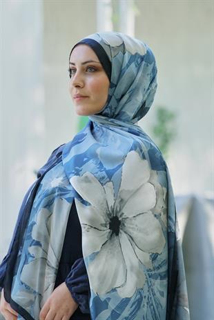 Loryan Scarf Zerre Elisa Şal - Lacivert