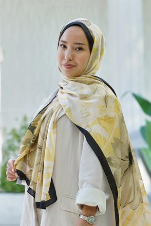 Loryan Scarf Zerre Elisa Şal - Sarı