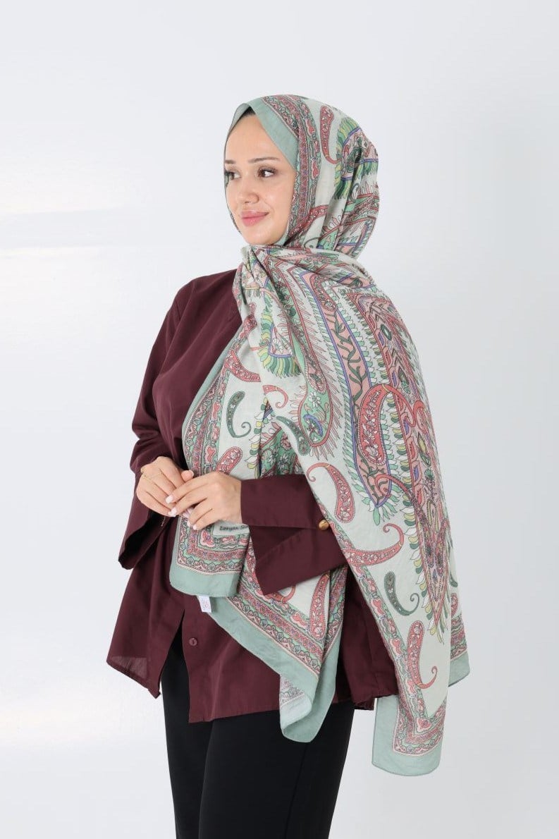 Diamond Mimoza Şal Mint