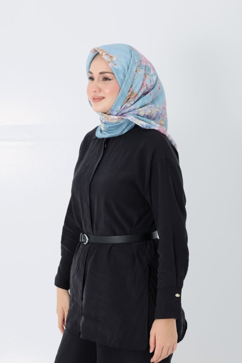 Diamond Pıtırcık Eşarp Mavi