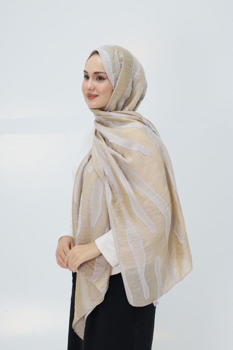 Lavin Line Şal Gold - Bej