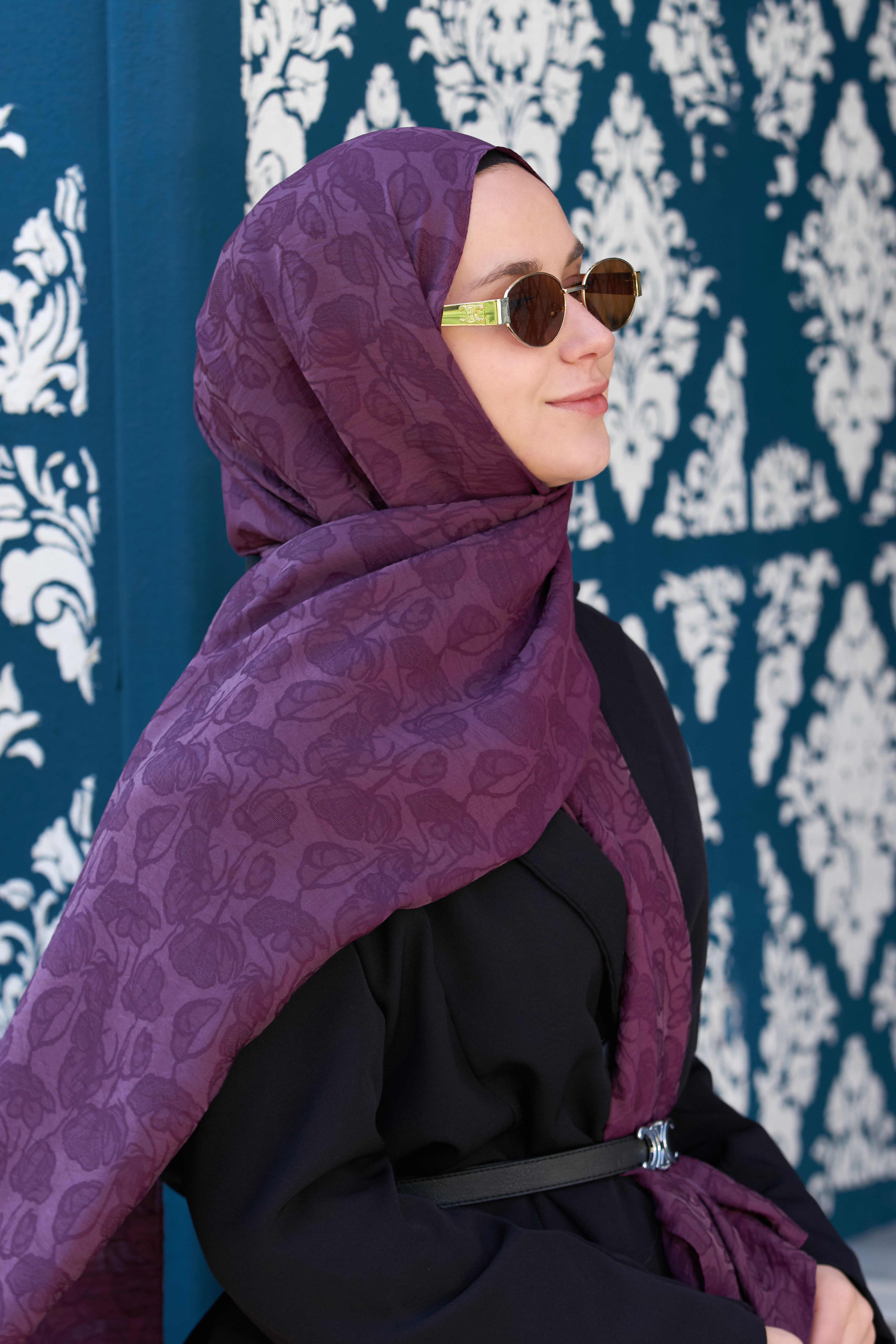 Loryan Scarf Aria Elina Şal - Mürdüm