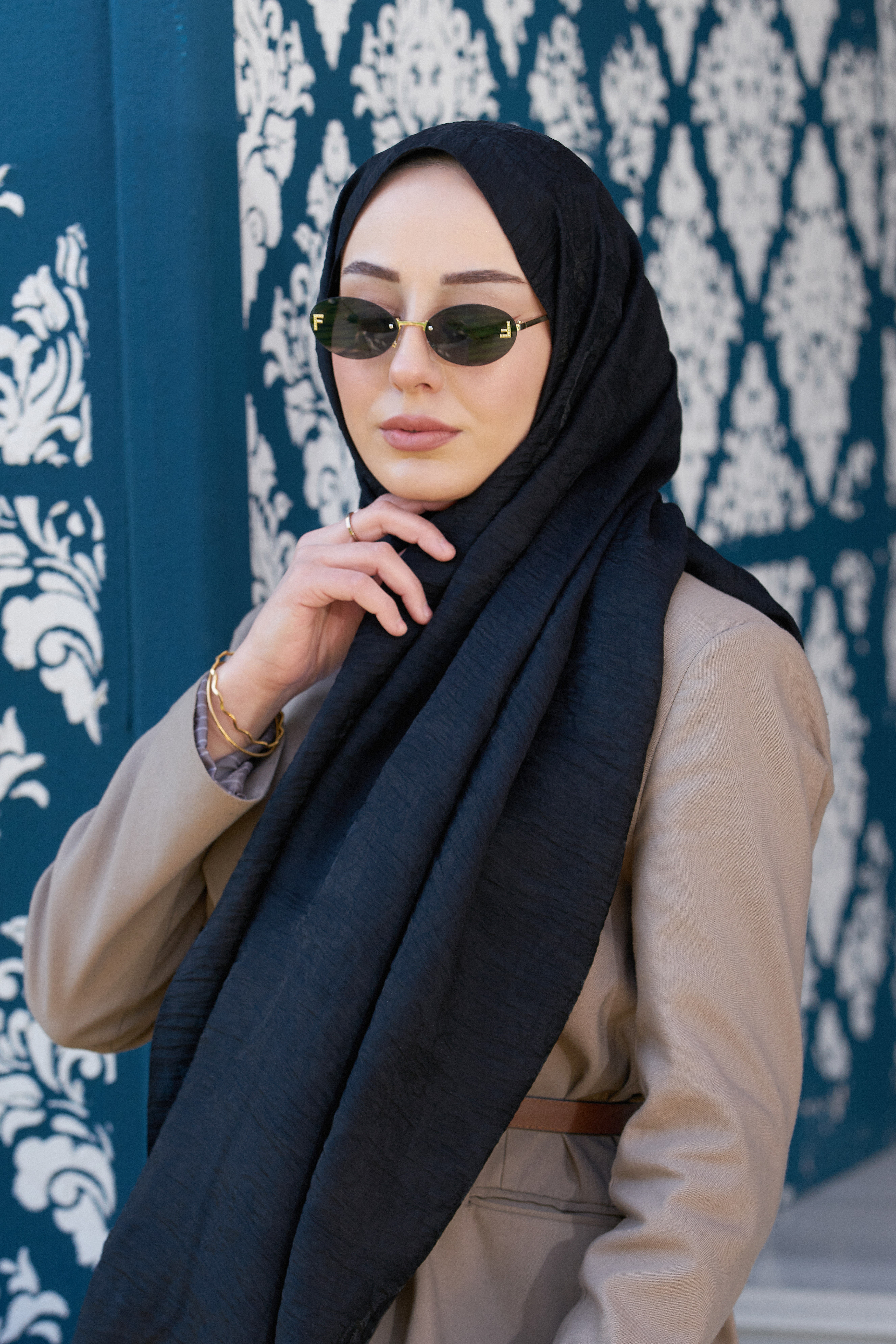 Loryan Scarf Aria Elina Şal - Siyah 