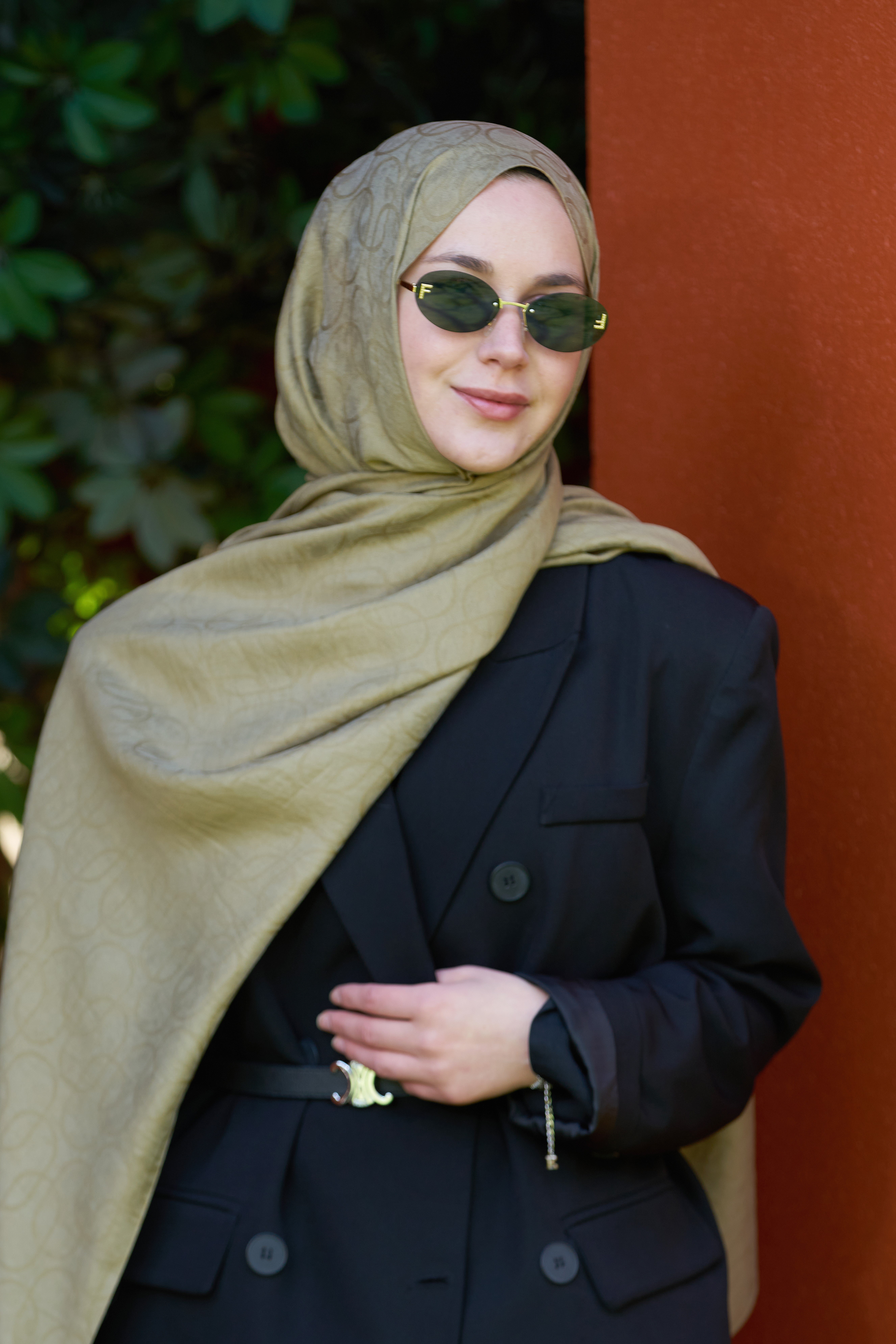 Loryan Scarf Aria Zincir Şal - Haki