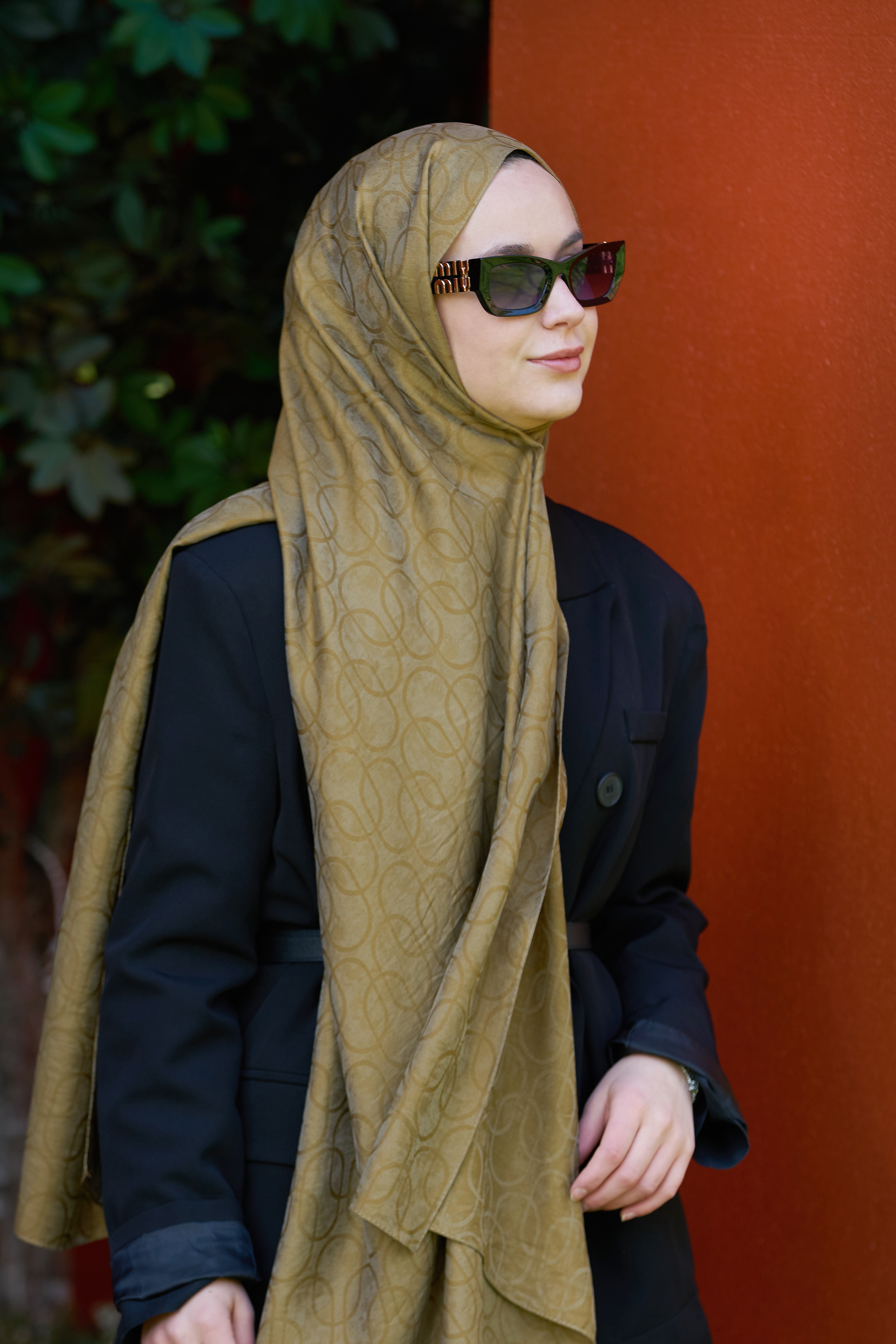 Loryan Scarf Aria Zincir Şal - Nefti Yeşil