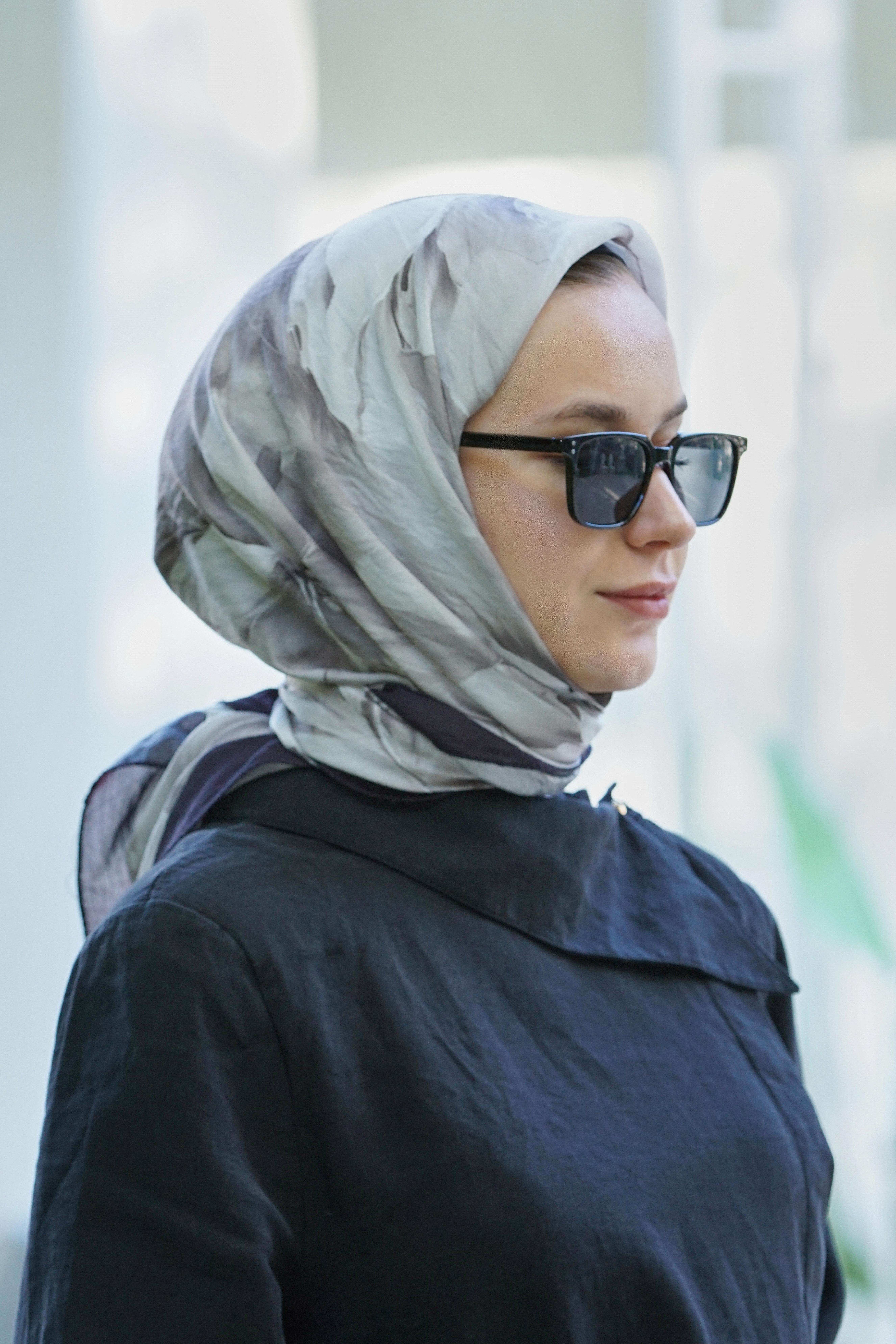 Loryan Scarf  Dıamond Elisa Eşarp - Lacivert/Gri