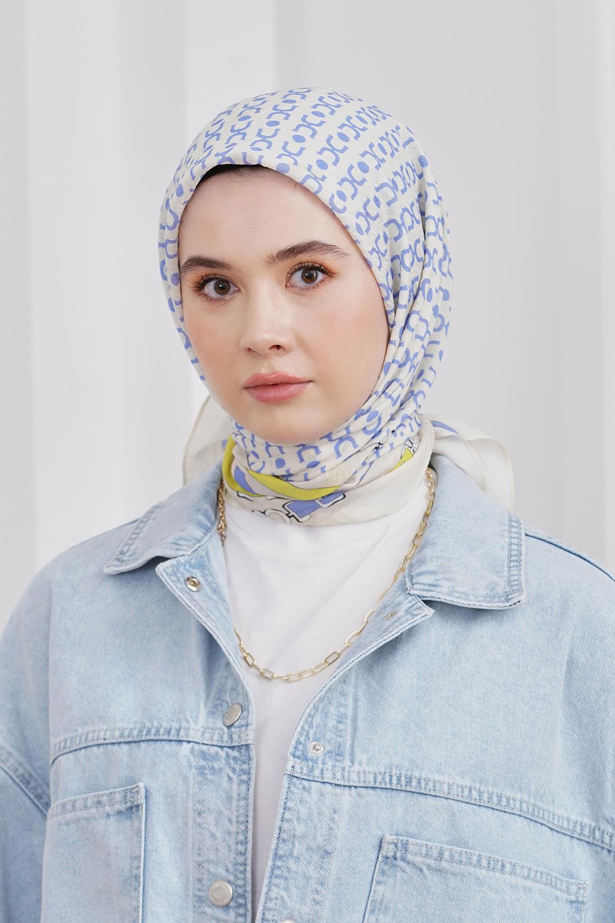 Loryan Scarf Diamond Eşarp - Diamond Royal İpeksi Eşarp 4283 Bej