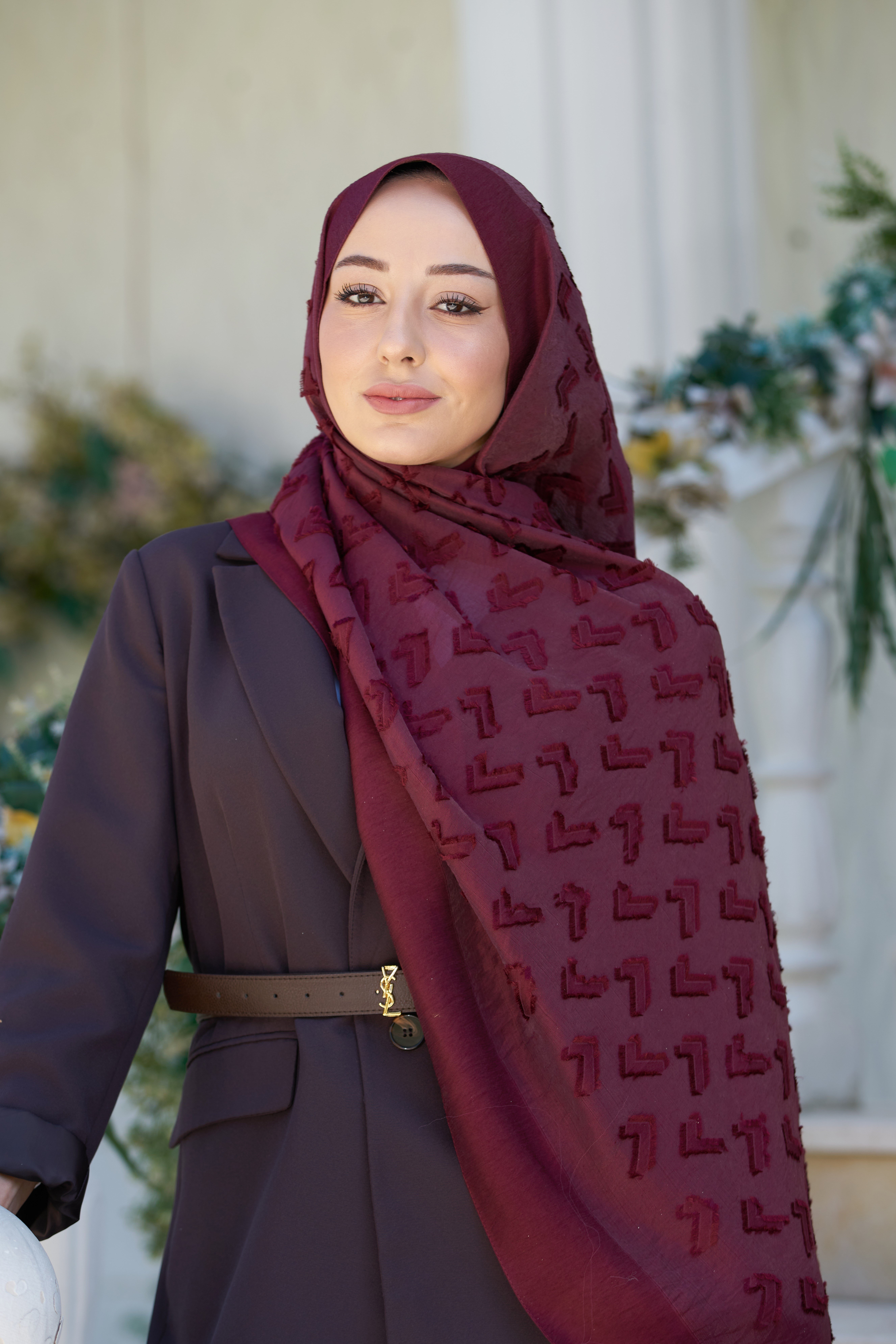 Loryan Scarf Lavin Liana Şal - Koyu Bordo