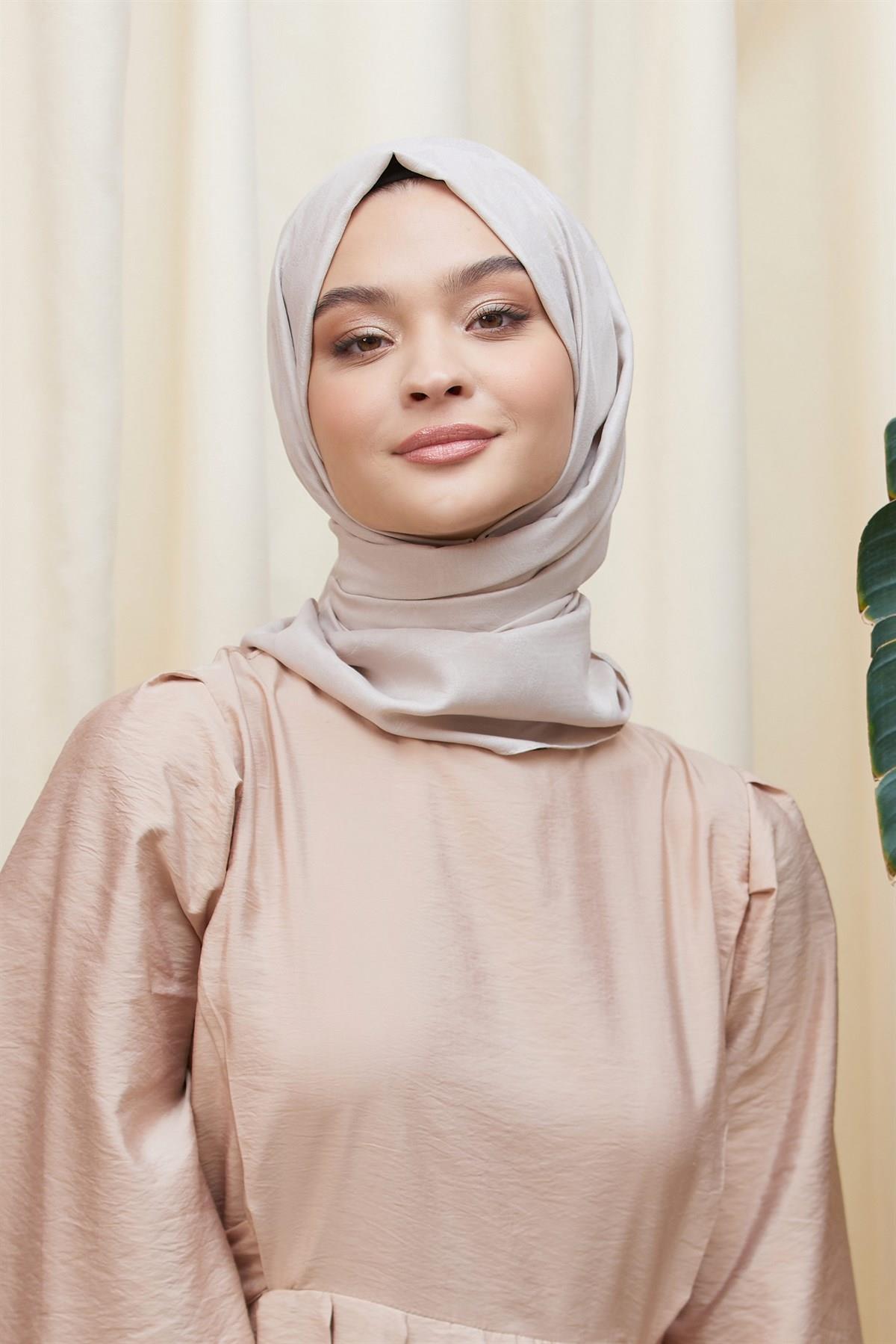 Loryan Scarf, Pamuklu, Tek Renk Kianna Jakarlı Şal Taş