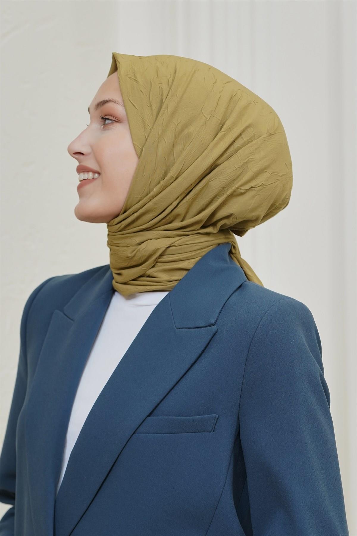 Loryan Scarf Viva Crush Bambu Kraş Şal Saman