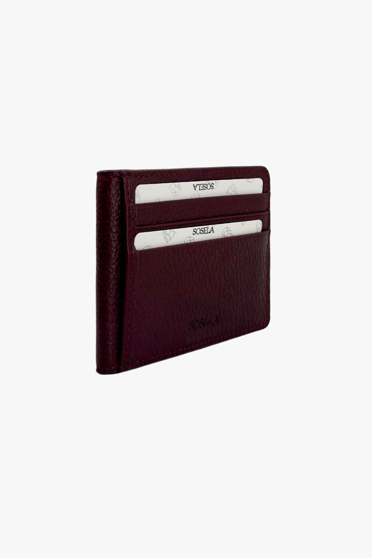 SOSELA 23-1048 Erkek Bordo Deri Cüzdan