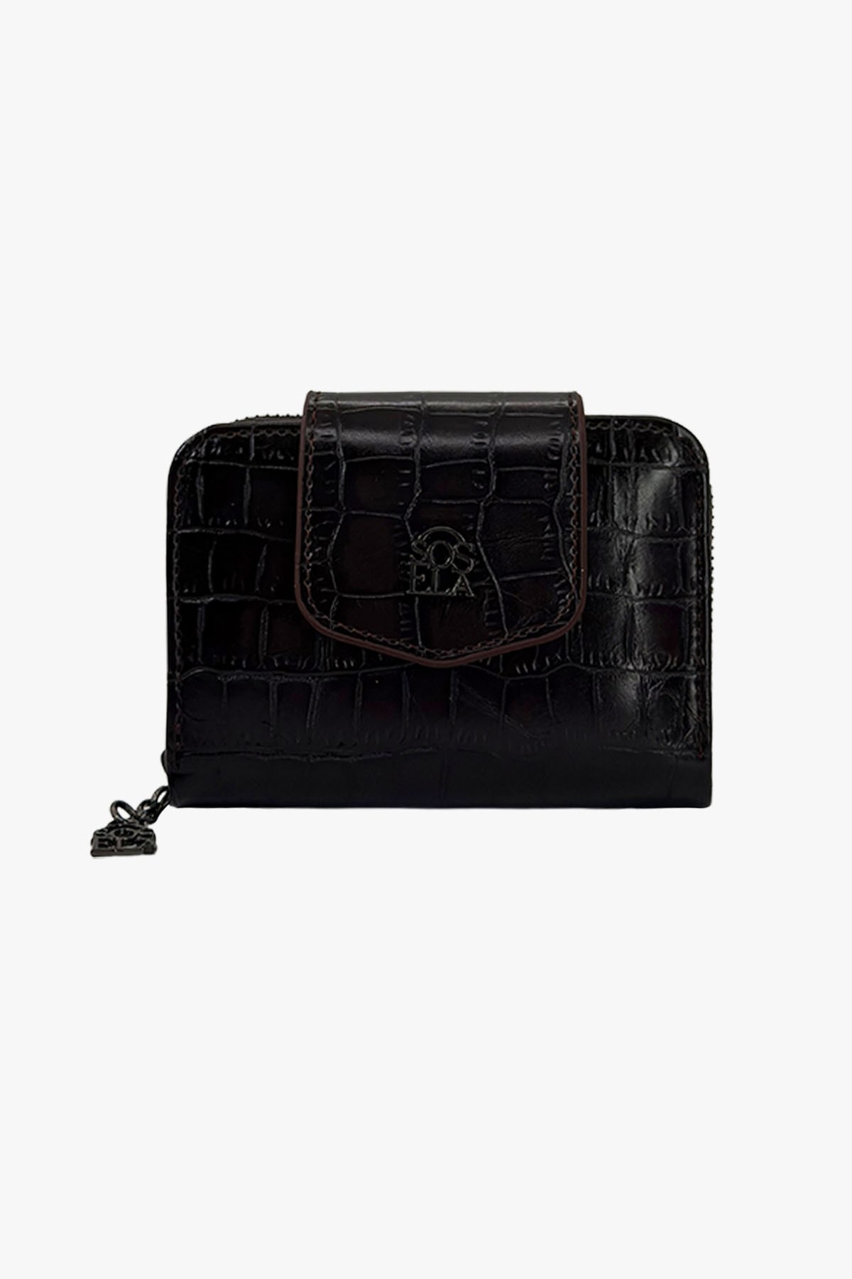 Sosela 56-4054 Kroko/Kahve Kadın Cüzdan