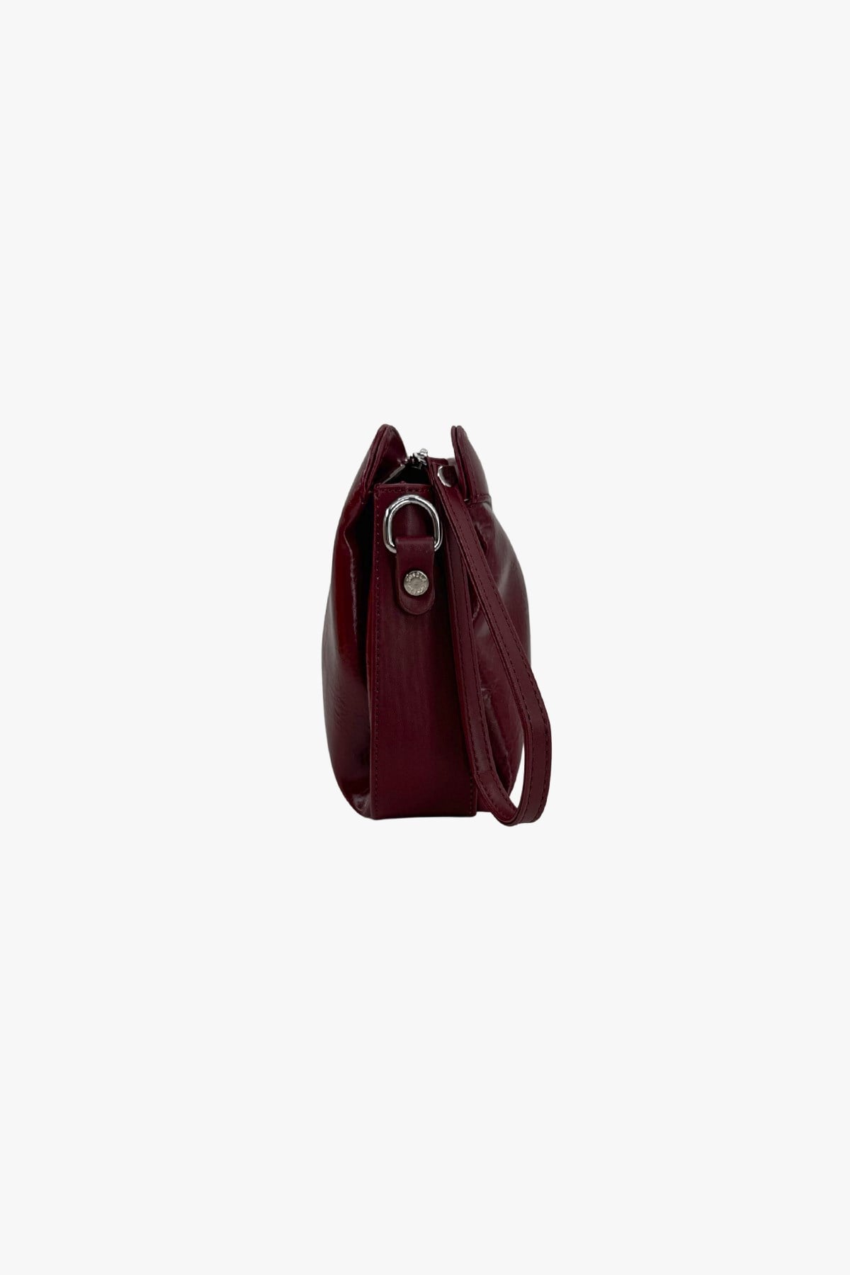 SOSELA 67-6012 Kadın Parlak Bordo Portföy Çanta