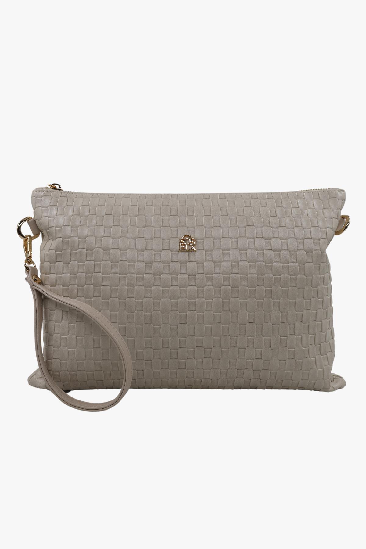 SOSELA 67-6021 Kadın Bej Portföy Çanta