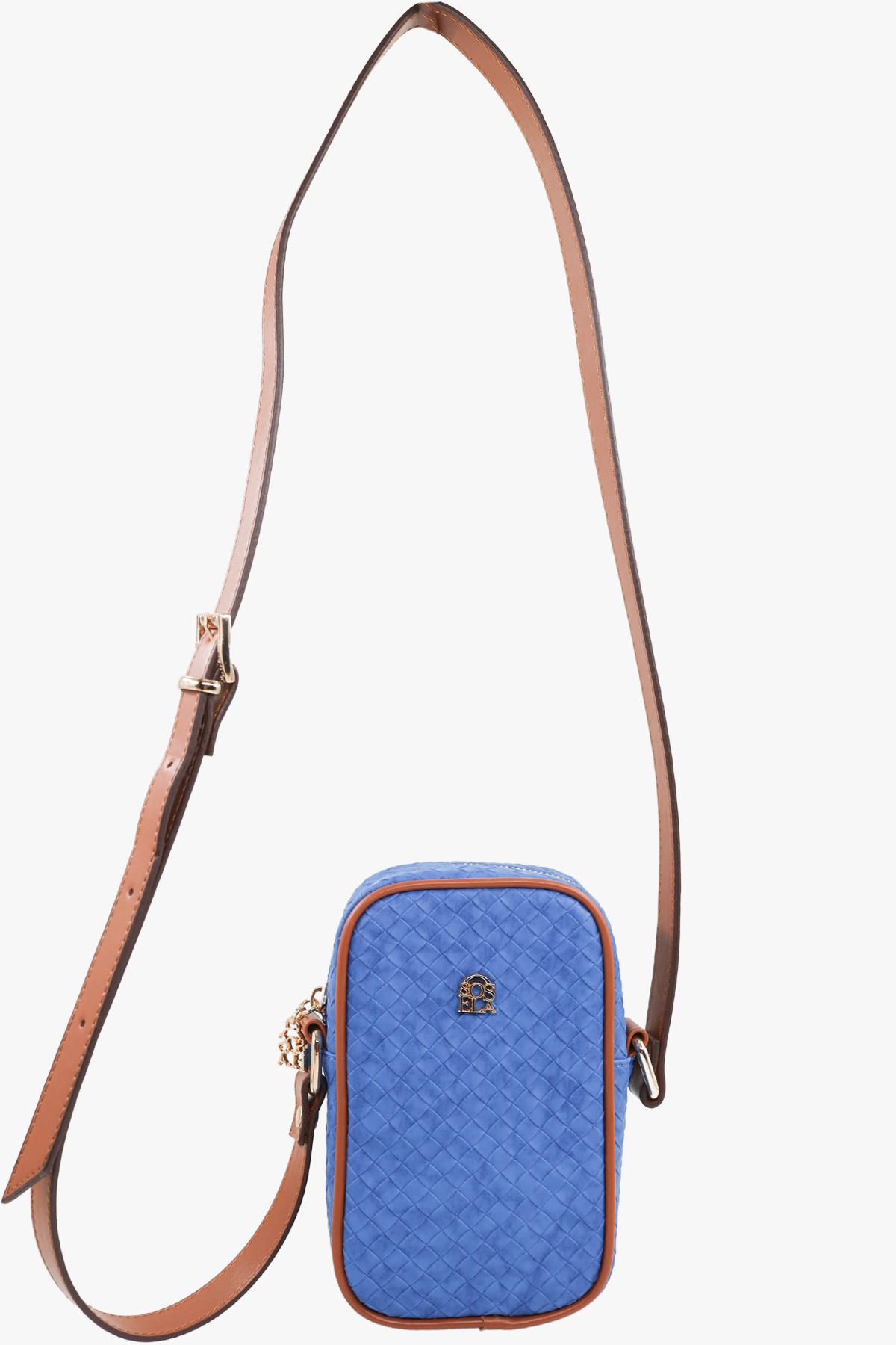 SOSELA 67-7151 Kadın Saks Çapraz Askılı Çanta