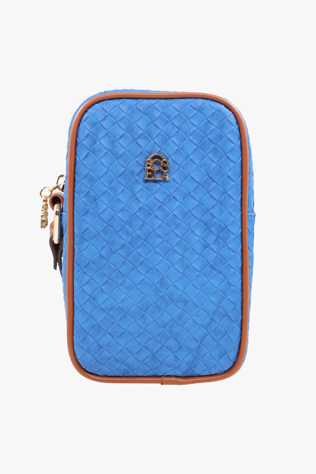 SOSELA 67-7151 Kadın Saks Çapraz Askılı Çanta